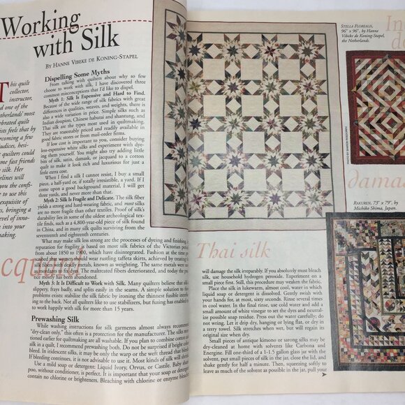 Vintage Quilters Newsletter Magazine Issue 328 December 2000 New Quilt Patterns - Picture 8 of 14